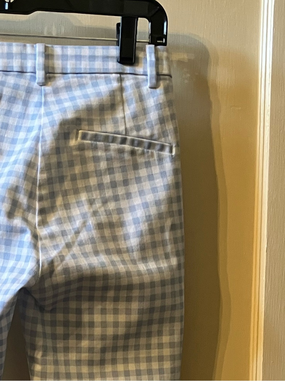 H&M Light Blue and White Gingham Women’s Dress Pants